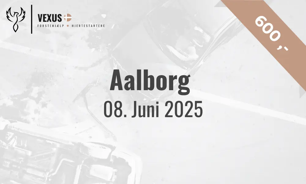 Billede med dato for Førstehjælpskursus til kørekort i Aalborg d. 08 juni 2025