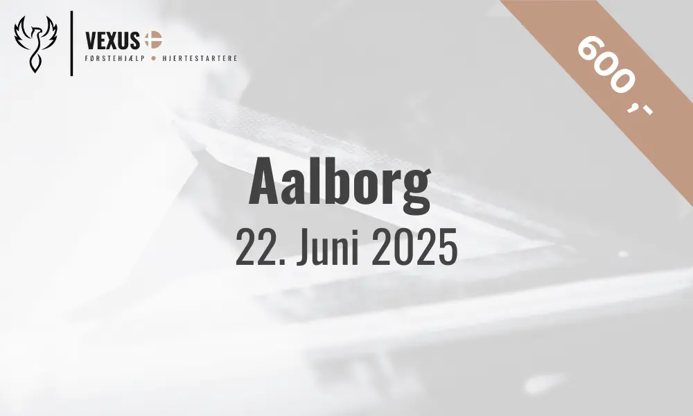Billede med dato for Førstehjælpskursus til kørekort i Aalborg d. 22 juni 2025