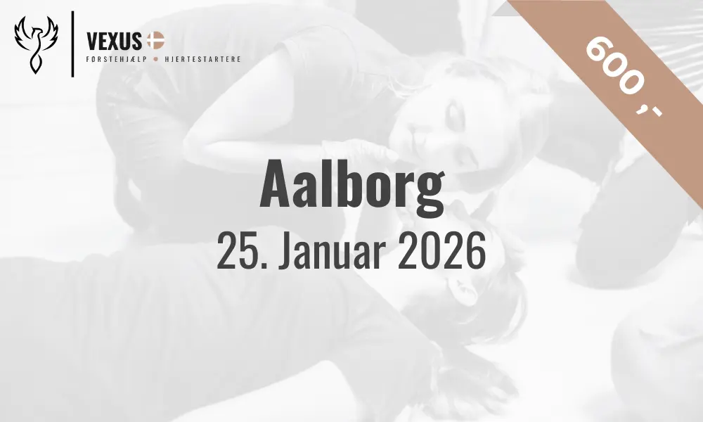 Billede med dato for Førstehjælpskursus i Aalborg d. 25. januar 2026